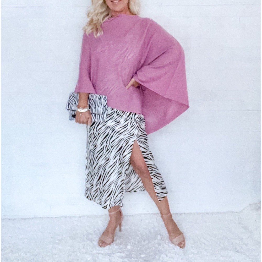 J. Crew Cashmere Poncho - Orchid - One Size
